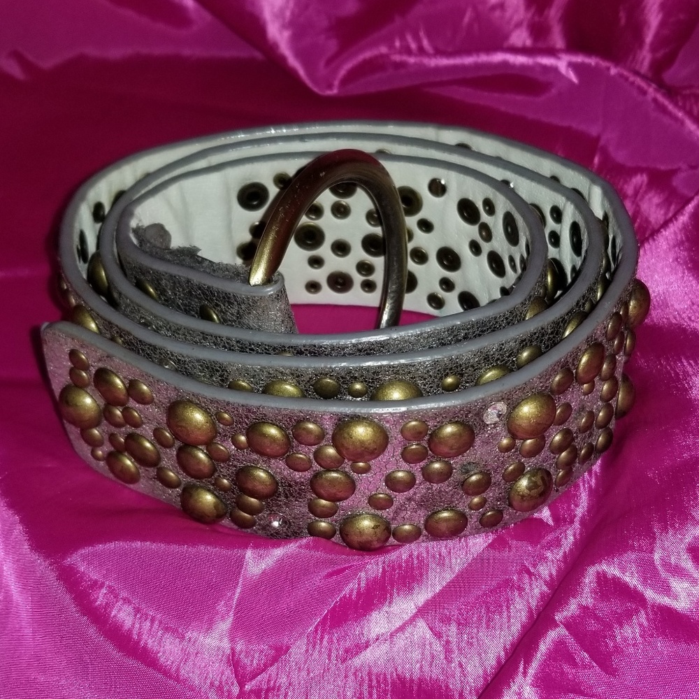 Studded Leather Belt - Picture 2 of 5